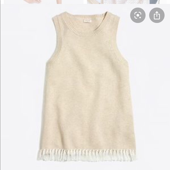 J Crew FRINGE TANK - Picture 1 of 4